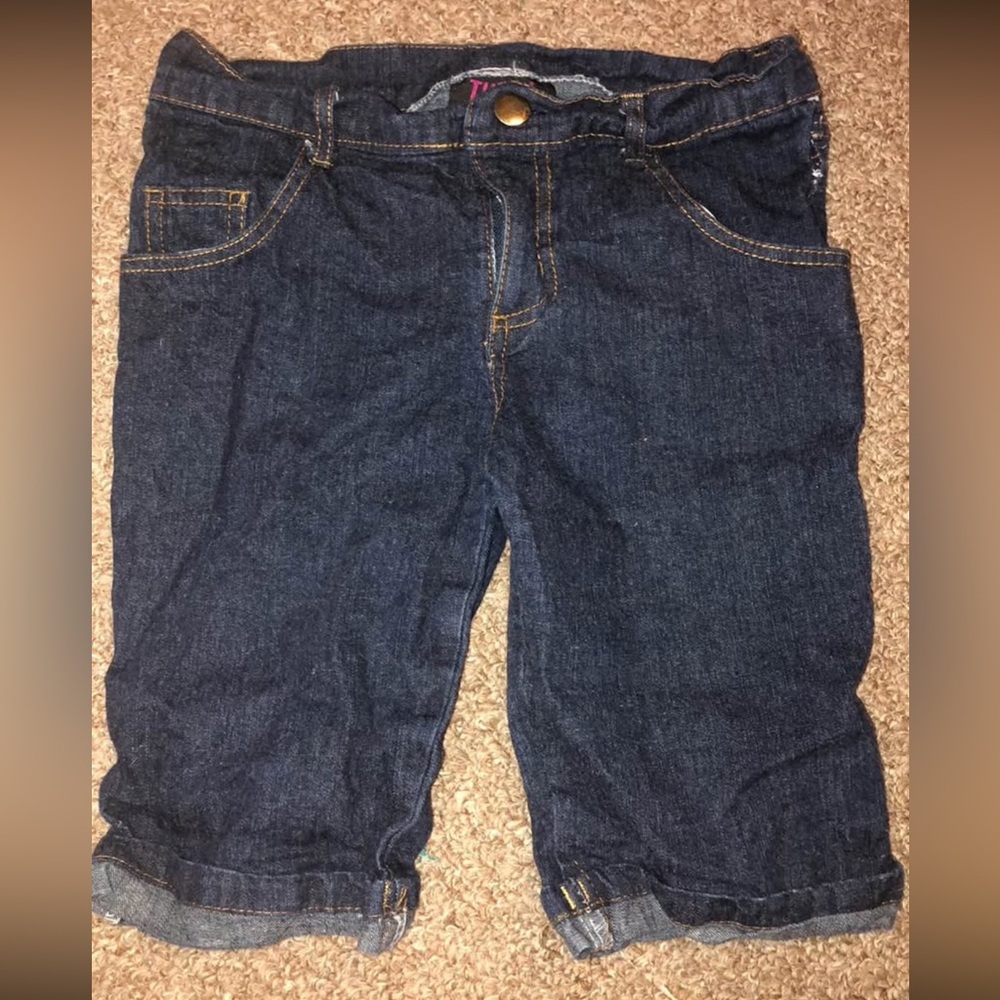 Thrill Dark Blue girls Denim Bermuda shorts sz 12